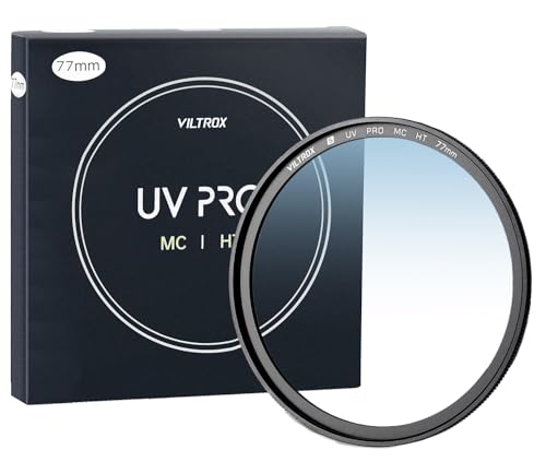 VILTROX 77mm MC UV Camera Lens Protection Filter,Ultra Slim 18 Layers Multi Coated High Definition Lens Filter for Canon Nikon Sony Fuji Camera Lens