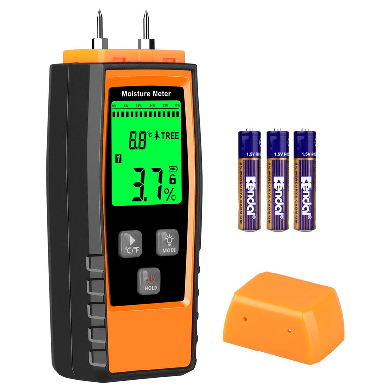 [Australia - AusPower] - XRCLIF Wood Moisture Meter, Wood Moisture Meter for Lumber Walls Logs, Firewood Moisture Detector Caravans Lumber Concrete Floors, Moisture Detector for Drywall 