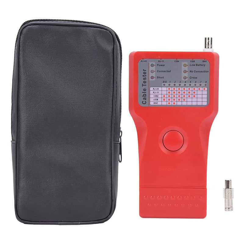 [Australia - AusPower] - 5 in 1 Multifunctional Network Cable Tester 1394 Line Tester BNC Meter with Remote Unit 