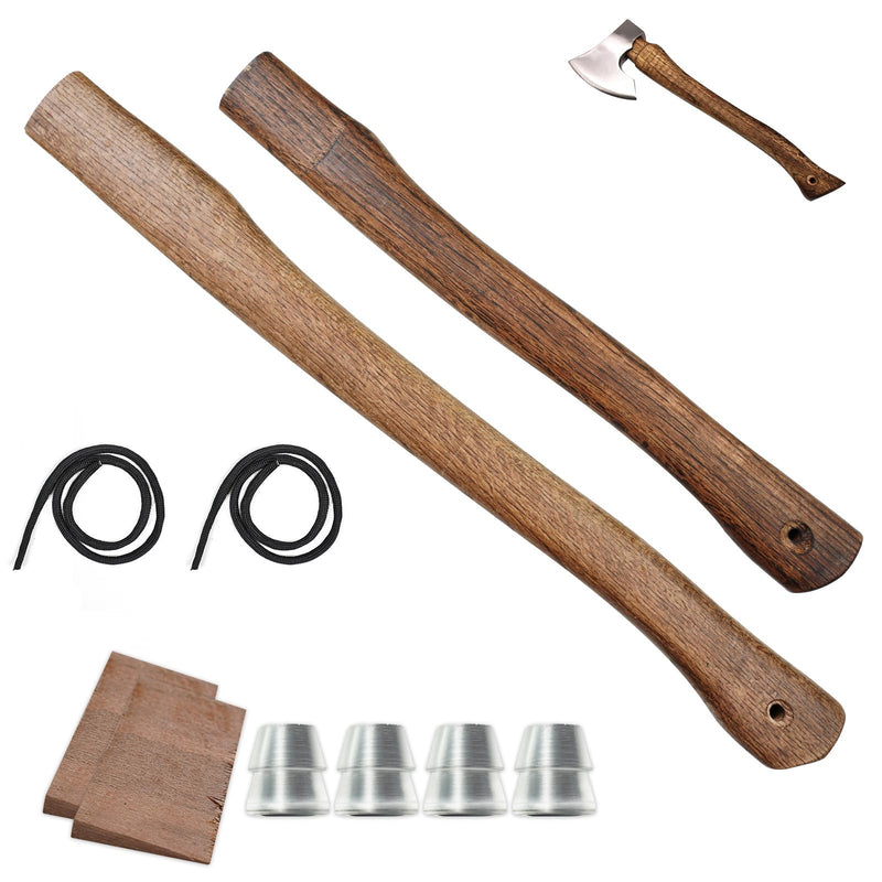 2-Pack Axe Handle Replacement, 17in+23.6in Hatchet Handle Replacement, Wood Replacement Handle for Axe Pick Axe