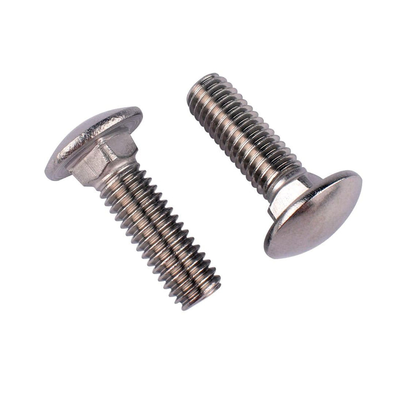 [Australia - AusPower] - 5/16-18 x 3/4" Carriage Bolts Screws, 18-8 Stainless Steel 304, Round Head, Square Neck, UNC Fully Machine Coarse Threaded,10Pcs 5/16-18 x 3/4" (10 PCS) 