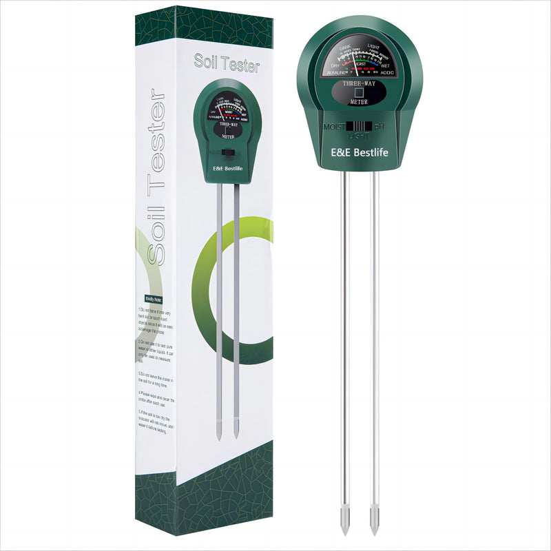 [Australia - AusPower] - Soil Moisture Meter, 3-in-1 Soil ph Meter, Soil Test Kit with Moisture, Light, and PH Test for Garden, Farm, Lawn, Indoor & Outdoor 
