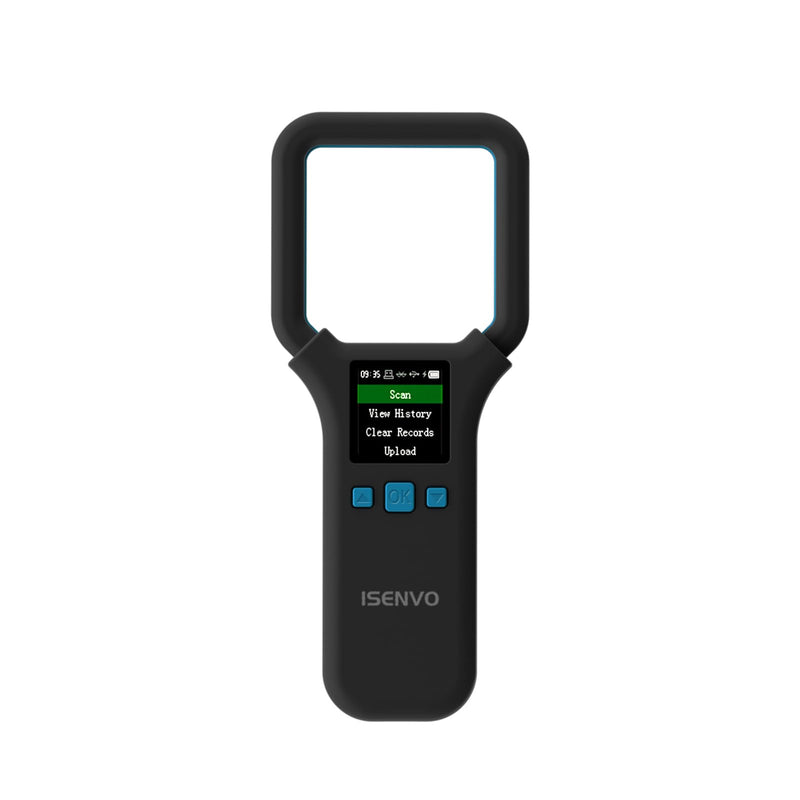 AR190E Bluethooth Pet Microchip Scanner, Wireless Handheld RFID Animal Reader, 134.2kHz Pet Chip Scanner with OLED Display Animal Tag Reader EMID FDX-B(ISO11784/11785)