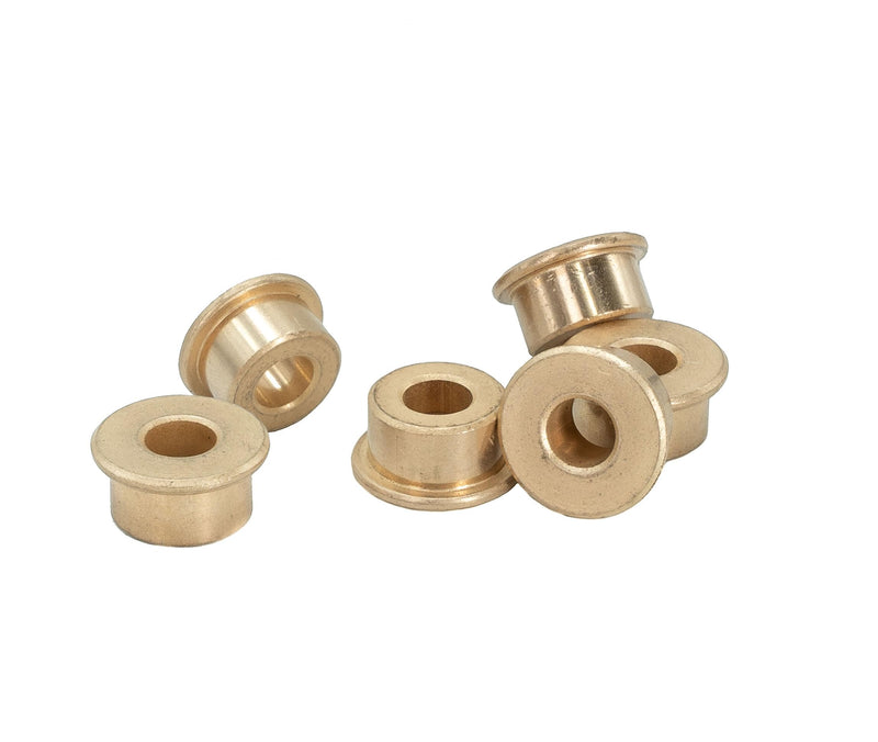 [Australia - AusPower] - Flanged Bronze Bushings, 0.25"" Round Bore ID x 0.500"" OD x 0.625"" Flange x 0.313 Width, Oil Impregnated Bronze Flanged Bushings (6 Pack) 1/4" ID, 1/4" Length 6 