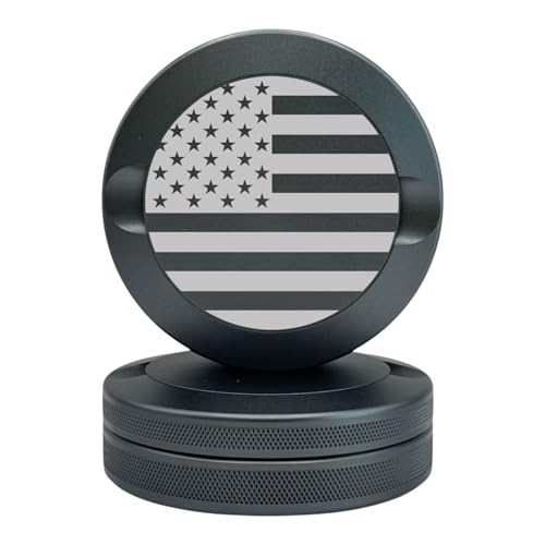 America | Metal Container for Zyn, Premium Aluminum Can & Rugged Pouch Holder | Extra Capacity, Knurled Grip & Used Pouch Storage | EDC (Gunmetal Grey) Gunmetal Gray