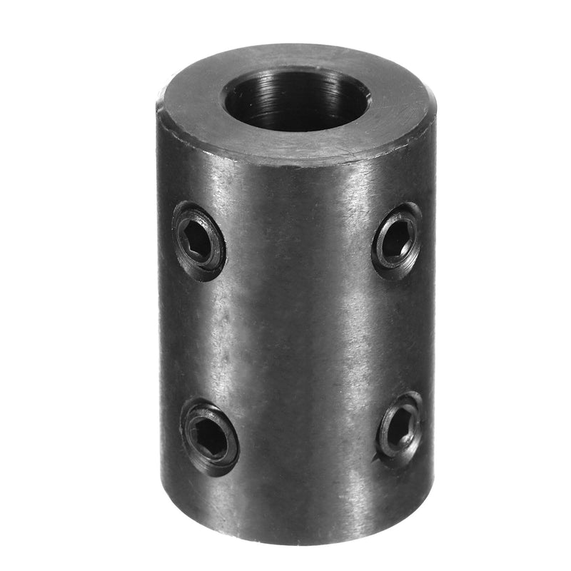 [Australia - AusPower] - uxcell Shaft Coupling 5/8" Bore, 1-1/4" OD, 2" Length, Black Oxide Plated Steel Rigid Coupling, Motor Wheel Coupler, (4 Set Screws) 