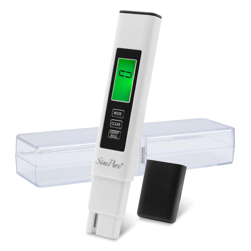 [Australia - AusPower] - SimPure TDS Meter Digital Water Tester, 4 in 1 TDS EC & Temperature Meter, Water Quality Hardness Testing Kits, High Accuracy PPM Meter for Drinking Water, Hydroponics, Aquarium, Pool, RO System 