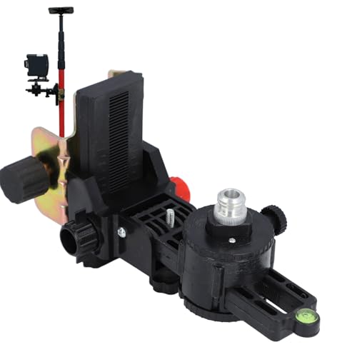 [Australia - AusPower] - Fine Tuning Bracket Level Adapter L Shape Magnetic Pivoting Base with Adjustable Clip for Wall Ceiling Mounted 