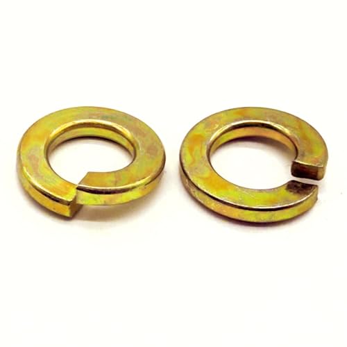 50-piece 1/2-inch zinc yellow alloy split lock washers by BoltsandNuts.com