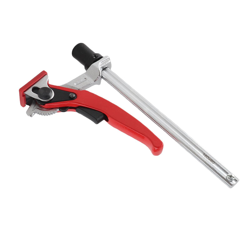 Sanpyl Hold Down Clamp, 20mm Base, Bench Dog Clamp, 13.5 x 6.5mm Rail, Self Aligning, Ratchet Mechanism