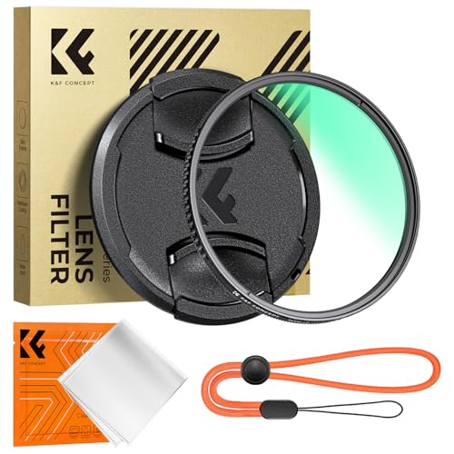K&F Concept 58mm Circular Polarizer Lens Filter with Filter Cap Ultra Slim