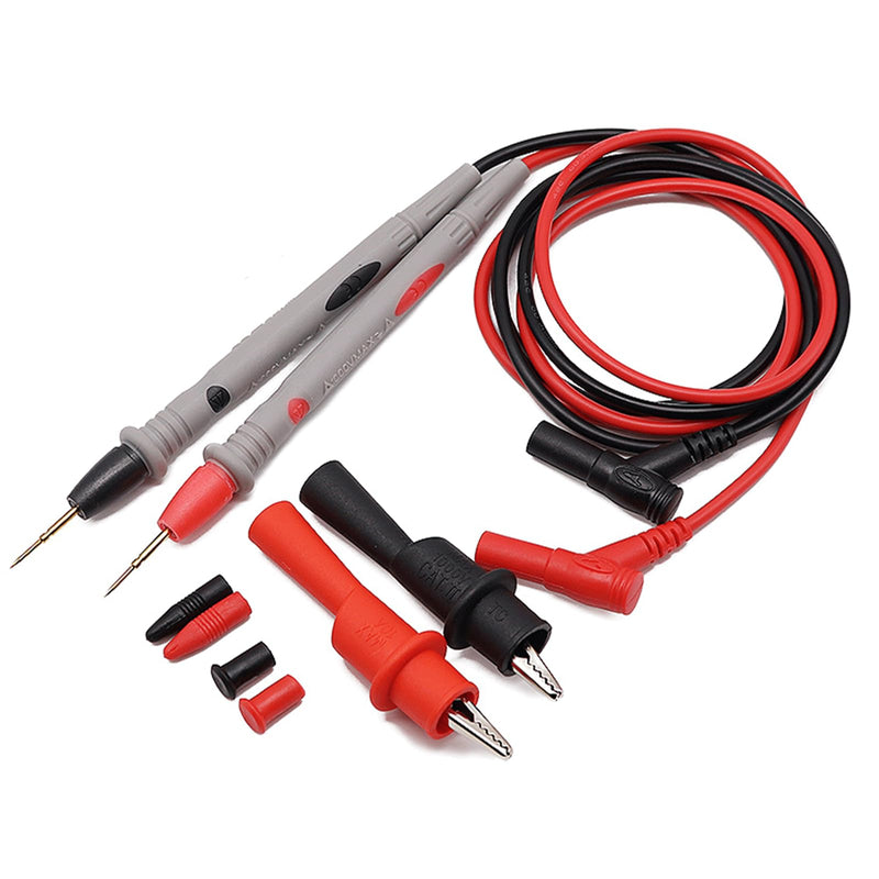 [Australia - AusPower] - 1000V 20A Multimeter Lead Test Kit, Gold-Plated Probe Leads with Alligator Clips,Precision Sharp Probe Test Lead Test Extension,Test Lead Probe Clip Suitable for Most of Digital Multimeter 