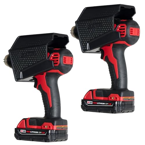 CADDY black 2-pack universal wall mount drill holder and power tool organizer for cordless drills like Milwaukee and DeWalt