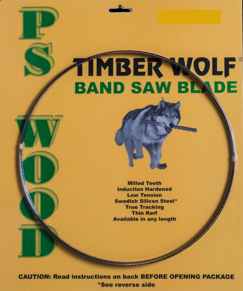 Timber Wolf 115" Band Saw Blade, 3/8" x 4tpi | Fits Laguna Model 14BX, Fits Shop Fox Model W1673, Fits G9971