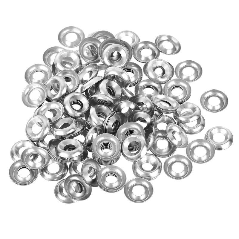 [Australia - AusPower] - uxcell #8 304 Stainless Steel Cup Washer Countersunk, 200pcs Countersunk Finish Washers for Screw Bolt 200 