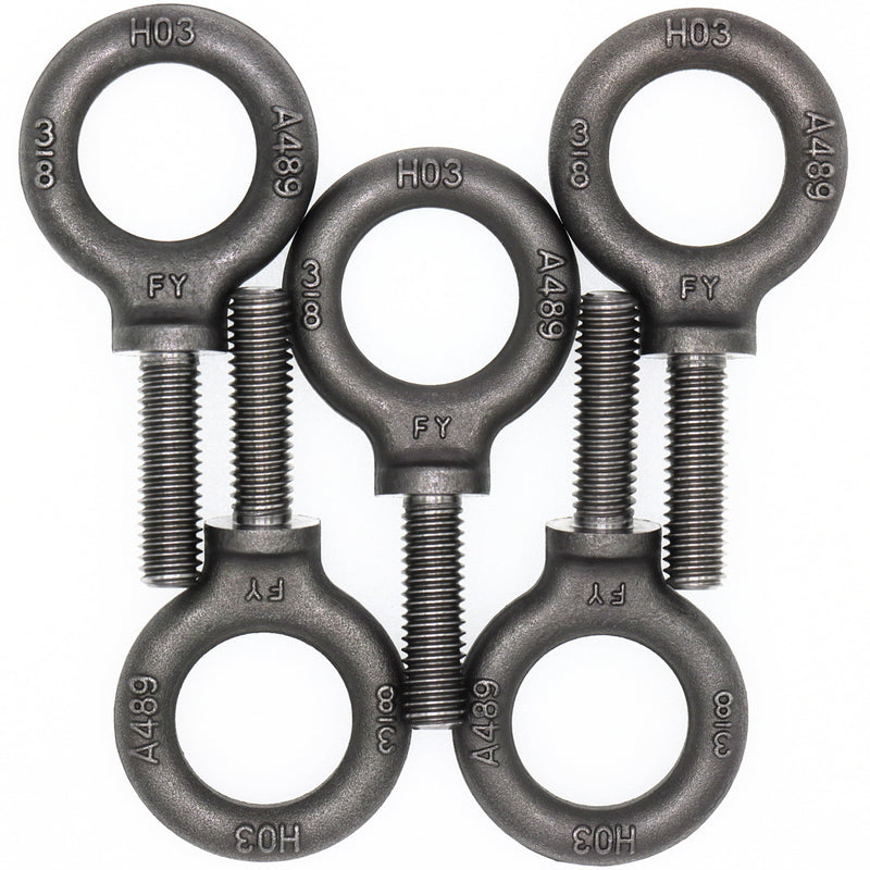 5 Pcs Lifting Shoulder Eye Bolts 3/8"-16 X 1-1/4" 3/8"-16 X 1-1/4" Self Colored 5