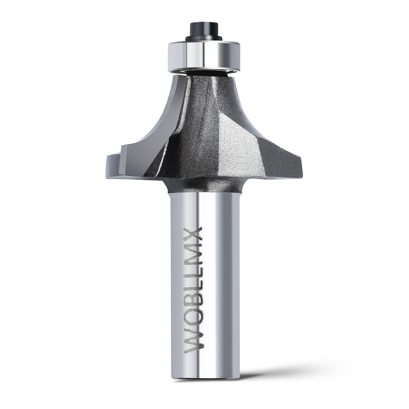 12 mm Shank Rounding Cutter, Radius 20.5 mm, with Ball Bearings Top Carbide Blade Handy Durable and Sharp for Woodworking DIY at Home R-20.5mm 12 mm shaft