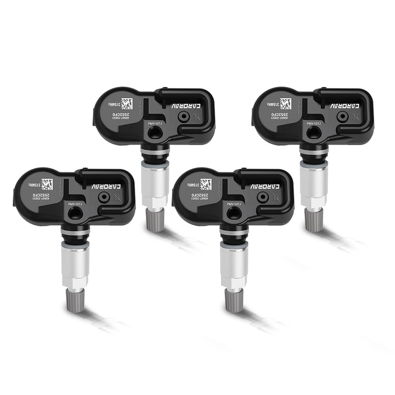 TPMS Sensor Toyota, 315Mhz Tire Pressure Monitoring System Sensor fit for Toyota RAV4 Highlander Camry Corolla, Lexus ES GS LS LX Replaces 42607-33021 4260706011 PMV-107J 4-Pack