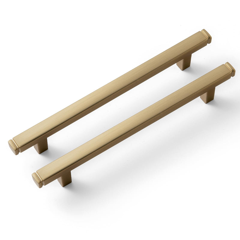 Goo-Ki 6 Pack 5 in (128mm) Hole Center Cabinet Pulls Champagne Bronze Zinc Alloy Kitchen Drawer Pulls Drawer Handles 6-3/4 Inch Length 1814-UBR-128 5 Inch Hole Centers