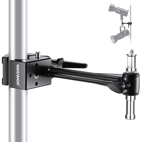 NEEWER Super Clamp with 6" Extension Arm, 5/8" Stud, 2.4" Jaw Grip UA048