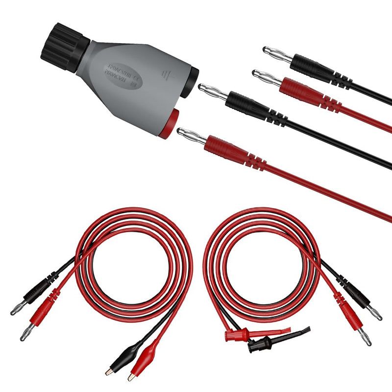 [Australia - AusPower] - BNC Male Plug to Banana Socket Oscilloscope Accessory Set, Test Lead Kit(7pcs) 