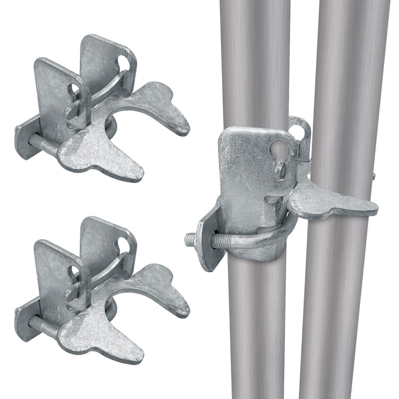 3Pcs 1-3/8" Kennel Gate Latch Butterfly Latches, Chain Link Fence Gate Latch Lock for 1-3/8" Dog Kennel Gate Frame & 1-3/8" Kennel Panel Frame