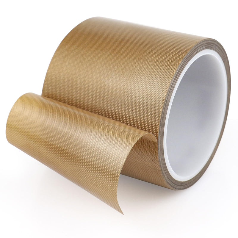 Teflon Glass Cloth Tape, High Temperature PTFE Coated Fiberglass Adhesive Tape for Vacuum Sealer Machine, Hand Impulse Sealers Insulation (3inches x 33feet x 0.18mm) 3inches x 33feet