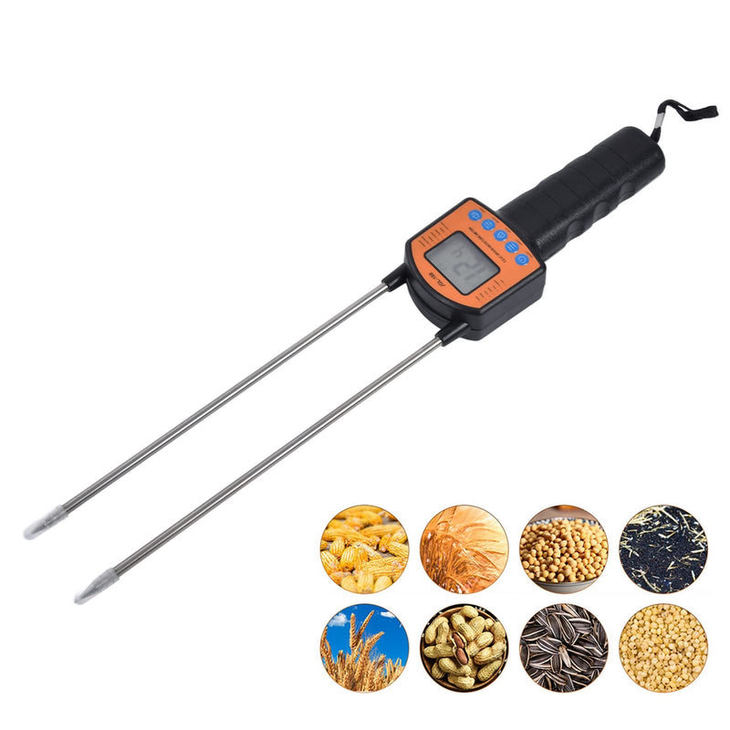 [Australia - AusPower] - Hay Tester Probe, Portable Hay Checker Hay Calibration Meter with LCD Display Grain Water Content Analyzer Tools Humidity Tester, for Wheat Corn Peanut Soybean 
