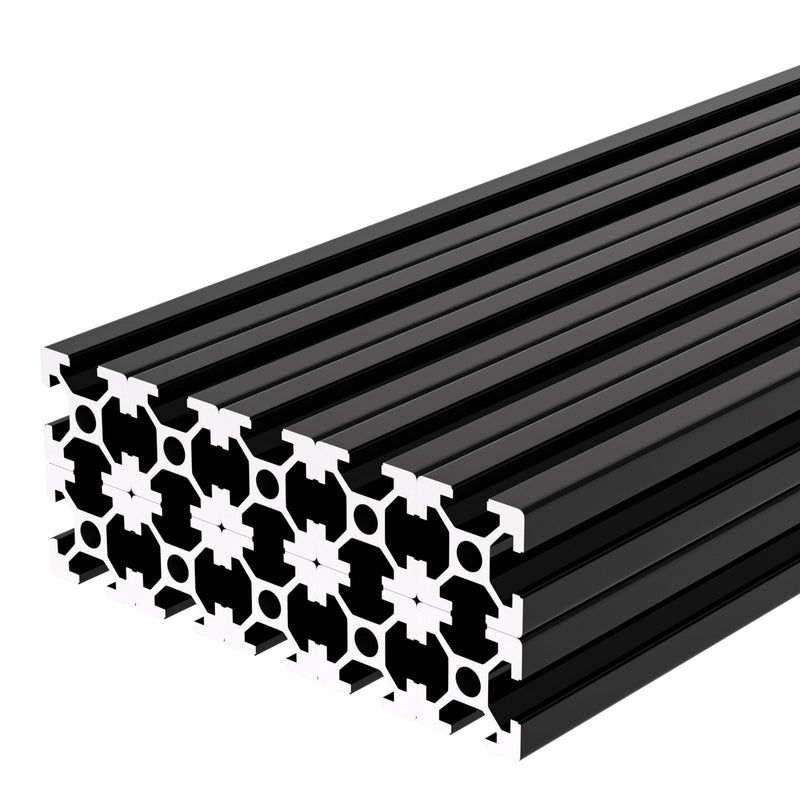[Australia - AusPower] - GASHER 10PCS Aluminum Extrusion Black 250mm T Slot 2020 Aluminum Profile Extrusion Linear Rail Extrusion European Standard, for 3D Printer Parts and CNC Machine (9.85") 250mm(9.85'') 10 