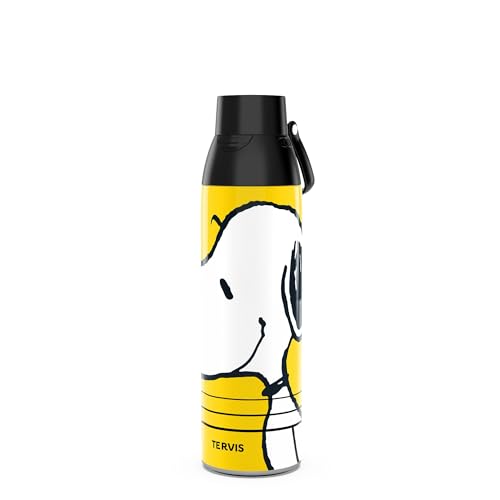 Tervis Venture Water Bottle Peanuts - Snoopy Maxiumus Triple Insulated Tumbler Travel Cup Keeps Drinks Cold & Hot, 26oz, Stainless Steel Multicolor