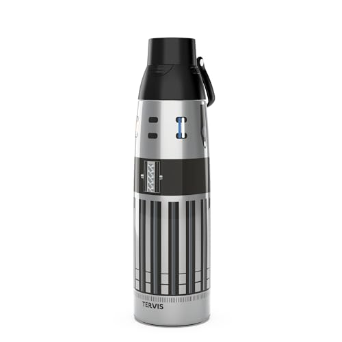 Tervis Venture Water Bottle Star Wars - Lightsaber Detail Triple Insulated Tumbler Travel Cup Keeps Drinks Cold & Hot, 36oz, Stainless Steel Multicolor