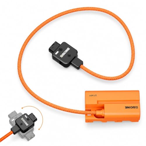 ZGCINE D-Tap to NP-F550 Dummy Battery for Atomos Feelworld Monitor,Braided