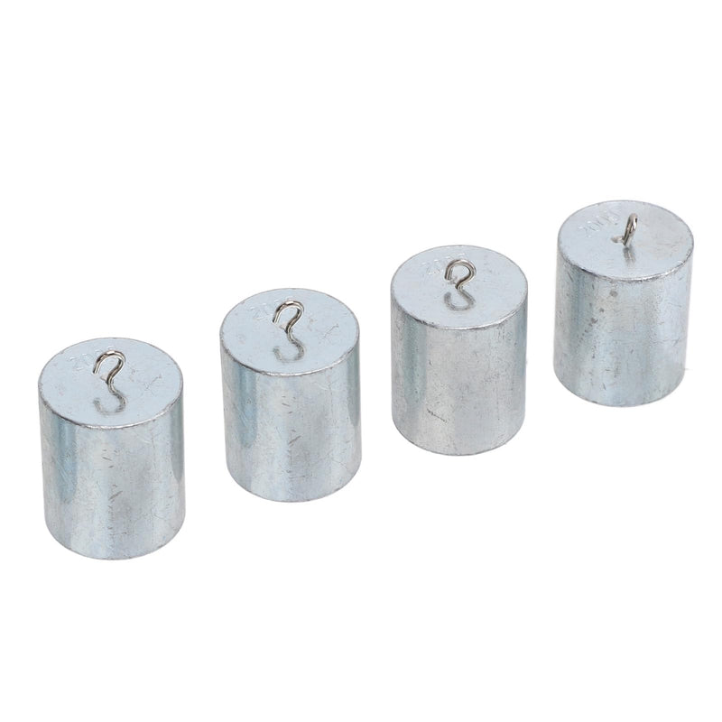 4 Pieces Calibration Weights, 200G Scale, Calibration Weight Set with Hanger, 4 Pieces 50G Calibration Weights Made of Chrome Plated Steel with Hook and Storage Box for Digital Scales