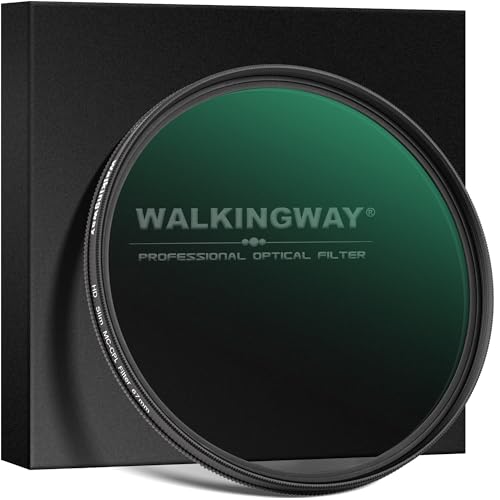 Walking Way 77mm Circular Polarizing Filter Ultra-Slim MC CPL Filter Optical Glass Circular Polarizer Filter for Camera Lens
