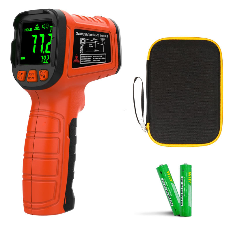 [Australia - AusPower] - 50:1 Infrared Thermometer Temperature Gun, -58°F to 1796°F Digital Laser Temp Gun for Cooking, Pizza Oven, BBQ, Fridge IR Handheld Gun for HVAC, Engine, and Industrial Use. 