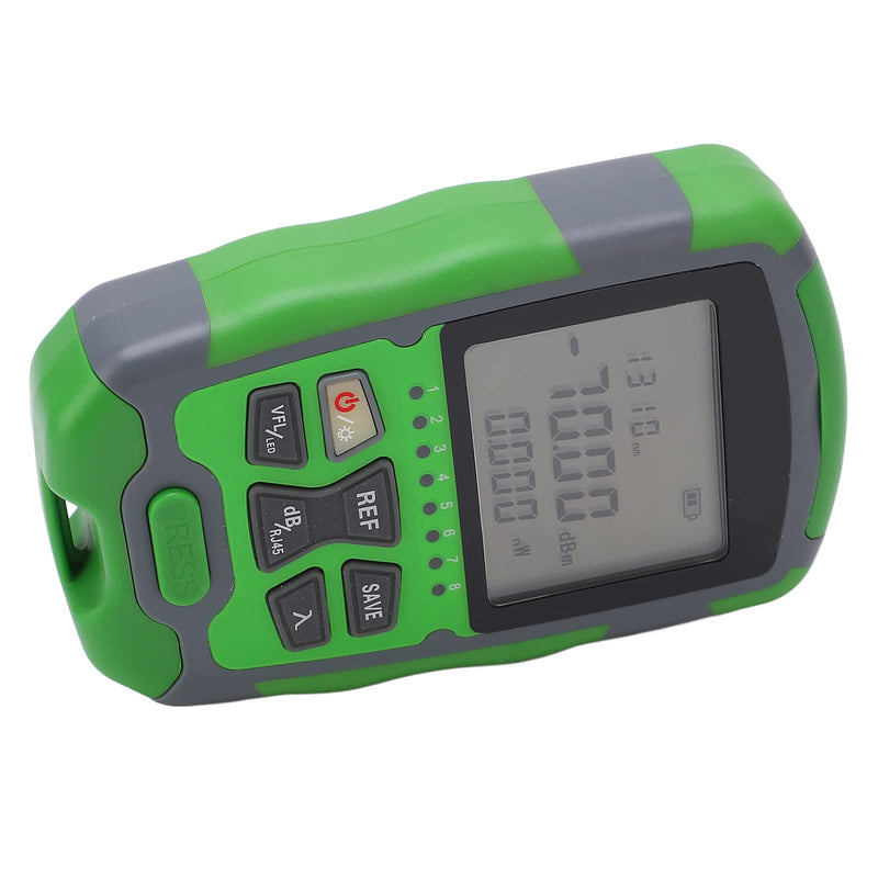 [Australia - AusPower] - Generic Mini Optical Power Meter Red Light Fiber Optic Cable Power Tester with USB Charging Cable (10MW), Genericf4rzv65wg7-12 