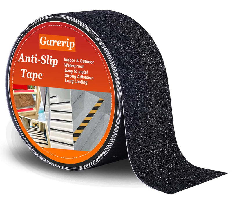 Anti Slip Traction Tape, Non-Slip Grip Adhesive Tape to Indoor or Outdoor Stair, Tubs, Boats, Safety Grip Tape Non Skid Roll for Stair Steps (#11Black, 2 Inch x 35 Feet) #11Black