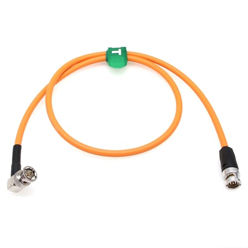 12G 4K Raw SDI Coaxial Video Cable BNC for ARRI Steadicam Transvideo Starlite Blackmagic Studio Canon Sony Camera Teradek Bolt SmallHD Feelworld Monitor 80cm Orange