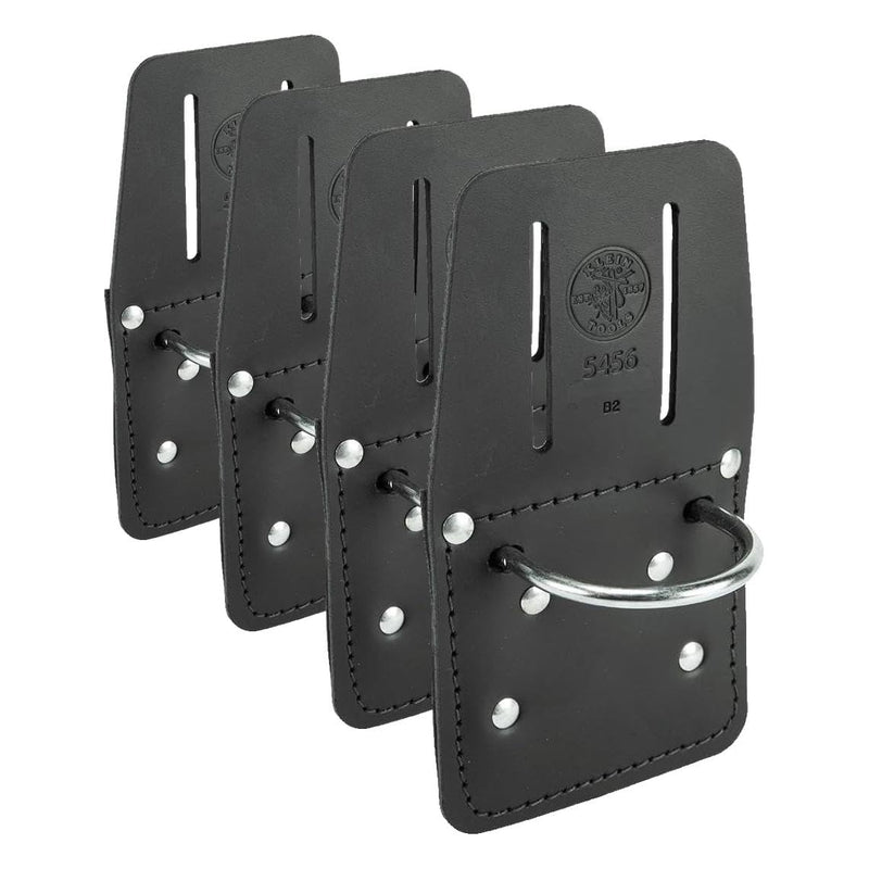 Klein Tools 5456 Leather Hammer Holder with Slotted Connection and Metal Ring (Pack of 4) Schwarz Pack of 4