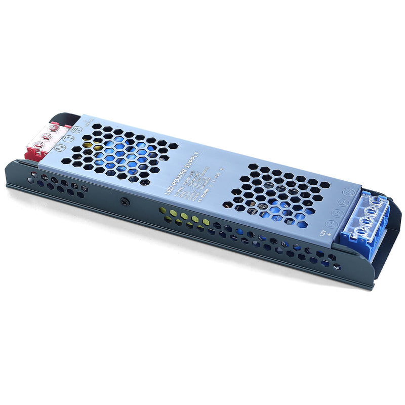[Australia - AusPower] - Ultra Slim LED Transformer outputs 24V DC, 12.5A at 100-265V AC - Quiet Constant Voltage Led Driver for Led Strip Lights 24V 300W 