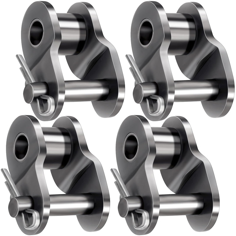 [Australia - AusPower] - 4 PCS #60 Roller Chain Offset Half Link, Carbon Steel Half Roll Chains Connecting Link, Crank Link 4 PCS #60 Roller Chain Offset Half Link 