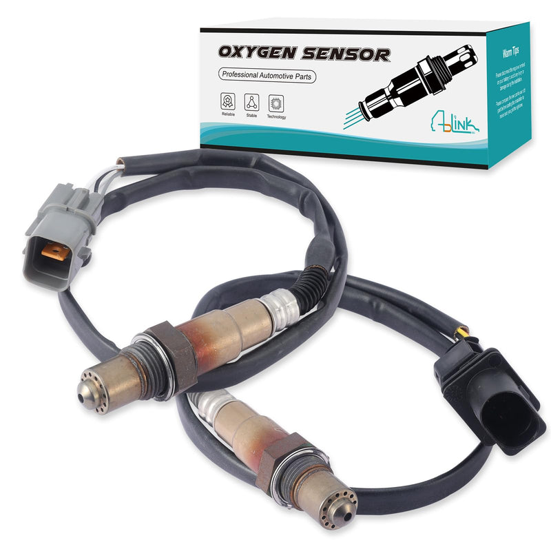 AULINK 234-5055 234-4568 Oxygen Sensor Upstream Downstream 2 PCS (1.6L L4) for Hyundai Accent Veloster 2012 2013 2014, for Kia Rio 2012 2013 2014, Soul 2012 2013 2014 2015