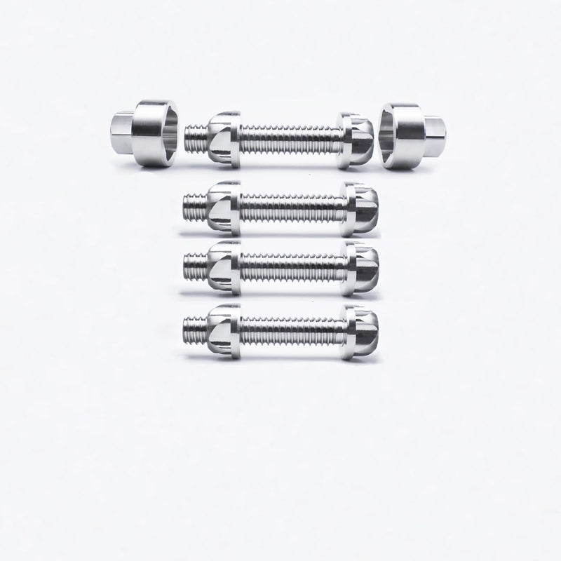 [Australia - AusPower] - M8 Nut+Bolt Set Screws 304 Stainless Steel Anti-Theft Locking 20mm Security Hardware Kit for Mountain Bike Awning Car Accessories for Styling Light Bar safety(4 Nut+4 Bolt + 2 key) M8*20mm 