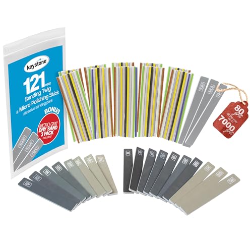 anding Twigs Asst. w/Color Coded Grits -Abrasive Micro Sanders 121 Pieces 121 Piece Detail Sanding Kit