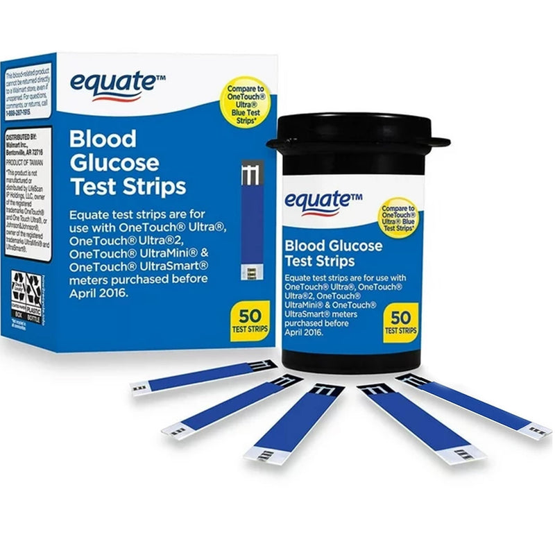 [Australia - AusPower] - Blood Glucose Test Strips, 50 Count | Ideal for Glucose Monitor Kit, Diabetes Testing | Compatible with OneTouch Meters | Reliable Readings | Accurate & Easy to Use | High Accuracy Strips 