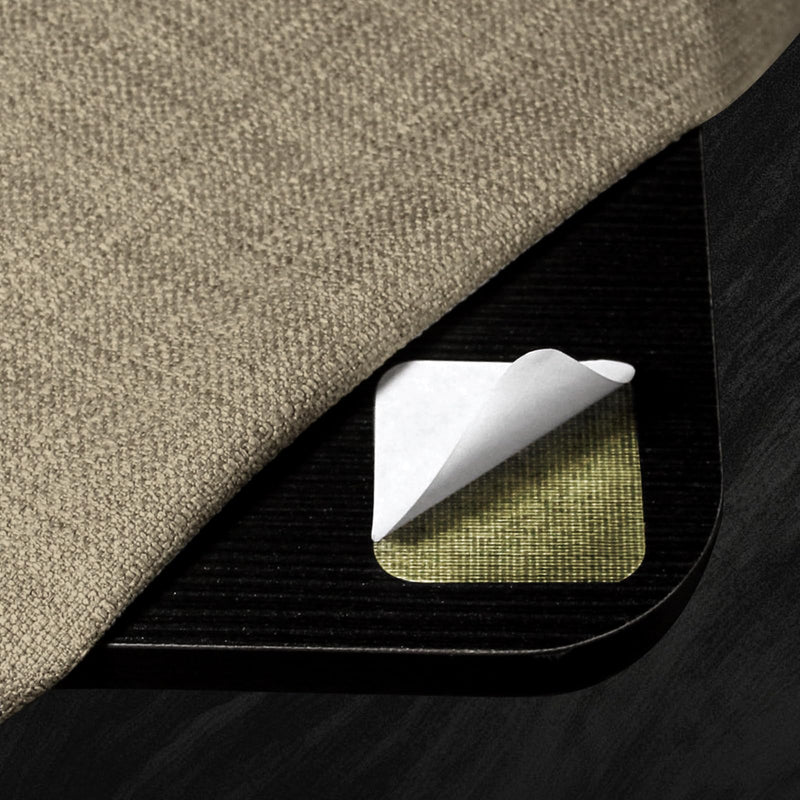 BALCONY & FALCON Tablecloth Anti-Slip Sticker Double Sided Mounting Tape for Table Cloths Mats Carpets Sofa Covers (1.9x1.9 inch) 4PC Anti-slip Sticker 4pc 1.9" x 1.9" (Square)