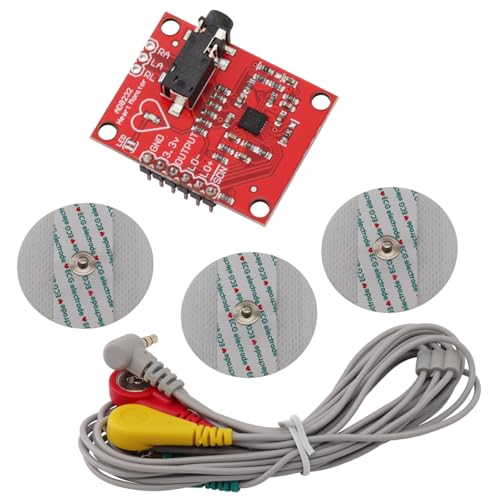 ECG Module AD8232 ECG Measurement Pulse Heart Rate Monitor Module Kit ECG Monitoring Sensor with Cable