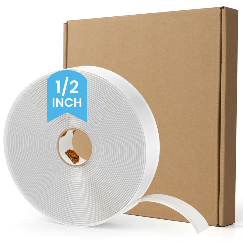[Australia - AusPower] - Butyl Tape White 1/2" x 30' x 1/8" RV Tape Sealant Waterproof, White Butyl Caulking Tape, Stretchable Butyl Sealant Tape Headlight Sealant Putty Tape EPDM Auto RV Window Sealant 1/2" x 30' x 1/8" 
