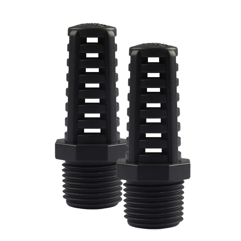 [Australia - AusPower] - 1/2 Inch Threaded Suction/Overflow Strainer, Screen Strainer 1/2 Inch (2 Pieces) 1/2" 