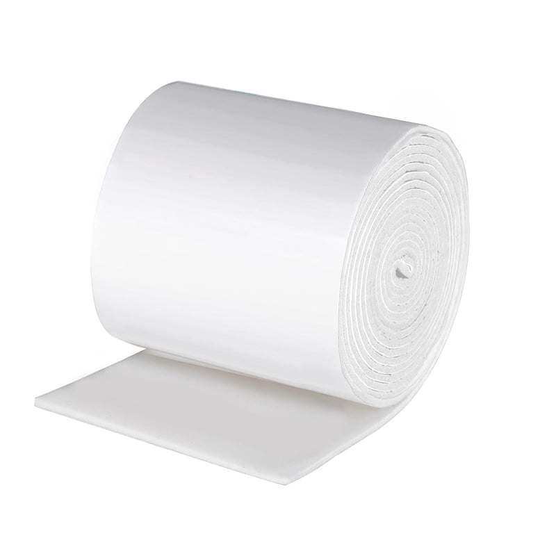 1/4" x 6" x 3 Yard Adhesive Felt Roll Felt Strips with Adhesive Backing, Pads Thick Self Stick Sheets for Provide Cushioning and Support in Pain Foot,1 Roll White